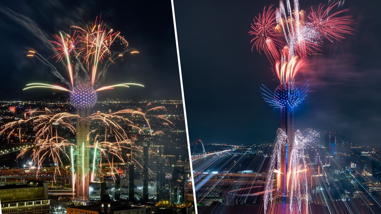 Festejos de Año Nuevo en Dallas: Reunion Tower tendrá show de fuegos artificiales y drones para recibir el 2024