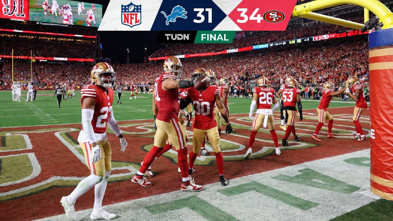 Los 49ers logran épica remontada ante Lions y están en el Super Bowl LVIII