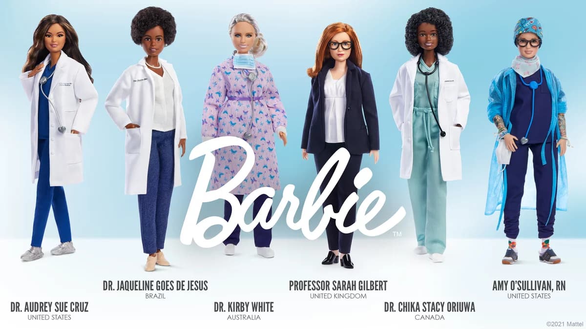 Barbie lanza línea de muñecas inspiradas en pioneras en la lucha contra el coronavirus