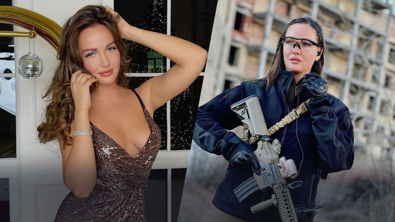 📸 Conoce a la Miss Ucrania que vestida de militar, muestra su apoyo a las fuerzas armadas de su país