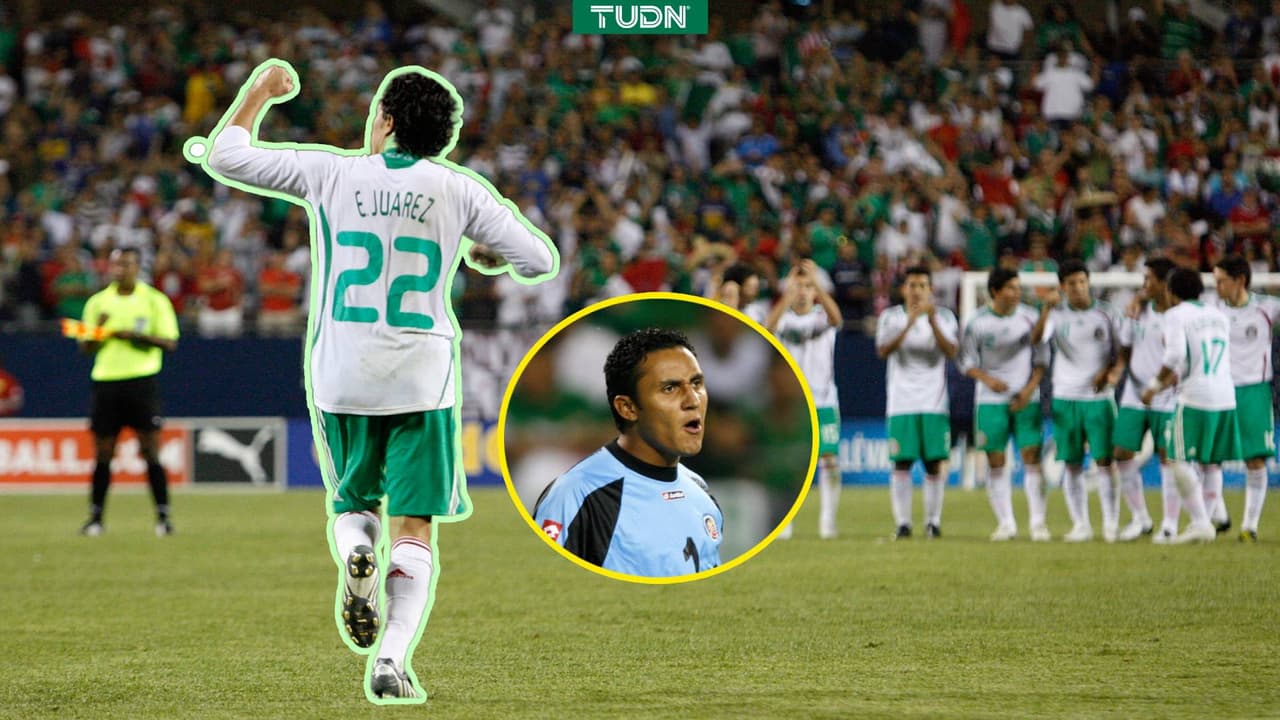 Efraín Juárez vs. Keylor Navas en Copa Oro 2009