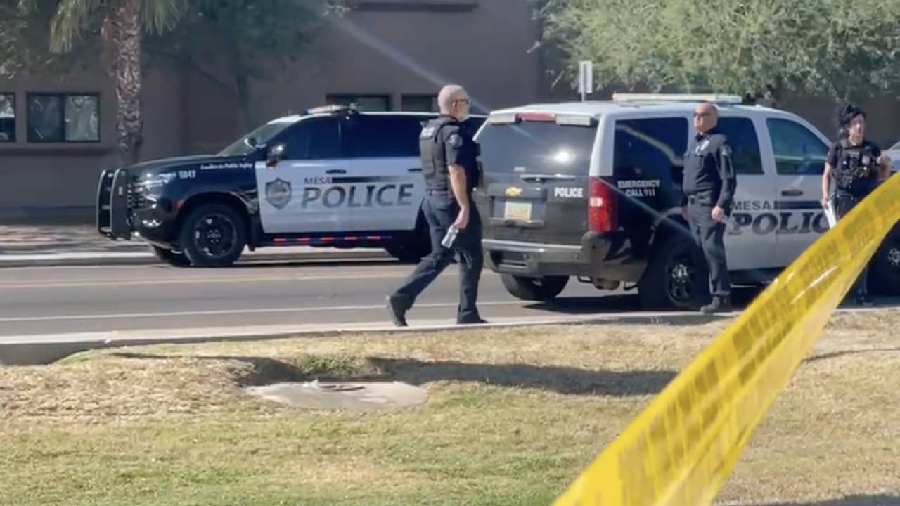 Se registra tiroteo con la policía en Mesa