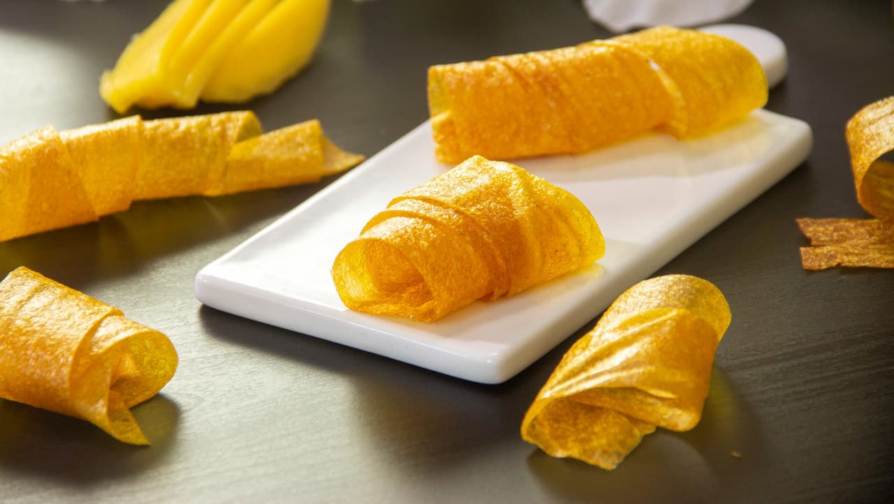 Rollos de mango deshidratado ¡sólo 3 ingredientes!