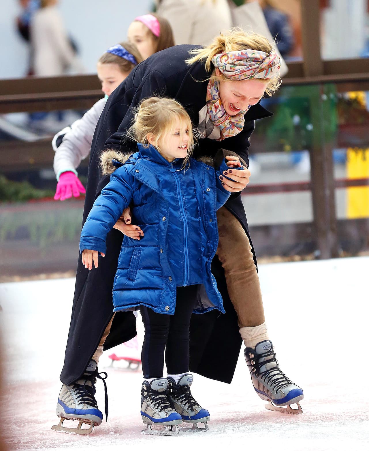 Ambas no paraban de reírse.