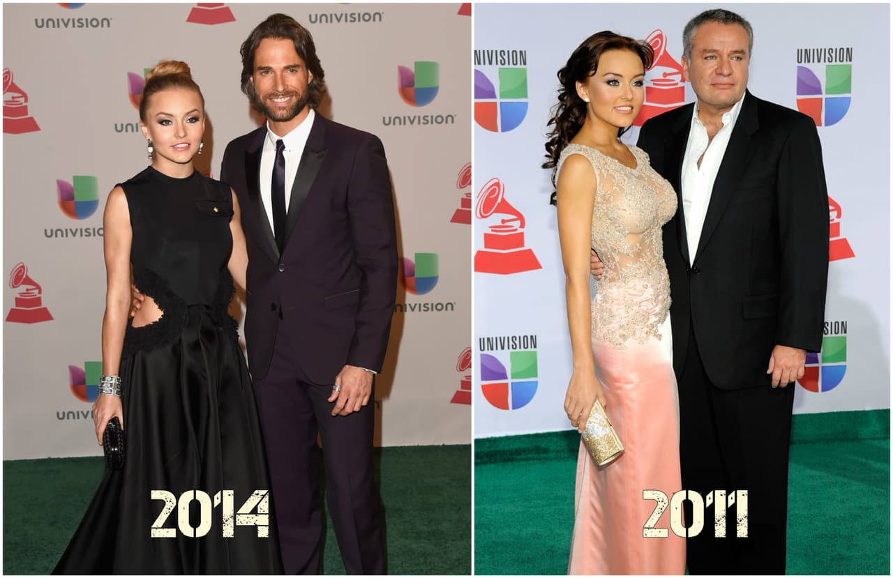 Para el recuerdo están estas imágenes de Angelique Boyer por Latin GRAMMY. En 2014 de la mano de Sebastián Rulli, su actual pareja, y en 2011 con 'El Güero' Castro, con quin tuvo una relación hace algunos años.