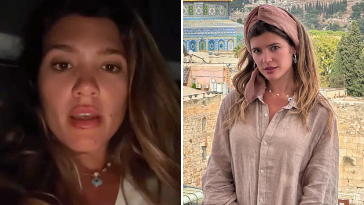 Daniela Tapia narra angustiada lo que vivió durante el bombardeo en Israel: "Nos tiramos, había niños"