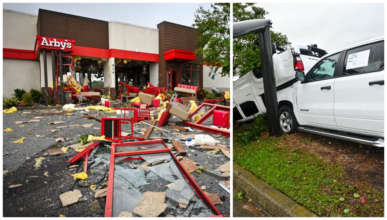 Tornado vinculado a la tormenta Debby destruye restaurante Arby's al sur de Raleigh 