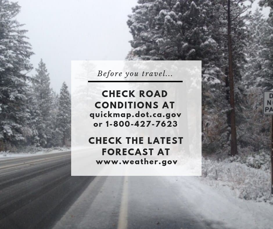 Sin embargo, antes de partir te recomendamos planificar tu paseo y revisar las condiciones de las vías siguiendo los mapas de la Autoridad de Transporte en California, 
<a href="http://quickmap.dot.ca.gov/" target="_blank">CALTRANS</a>.