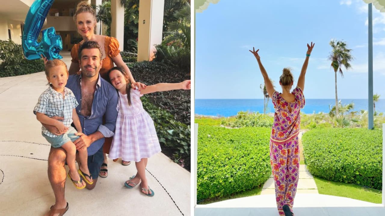 Vacaciones familiares de Ana Layevska en la Riviera Maya y las Islas Caimán.