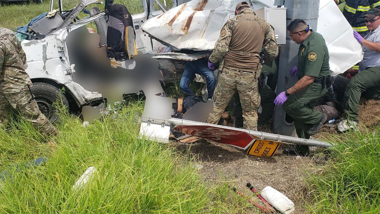 El accidente ocurrió alrededor de las 4:00 pm en la autopista 281.