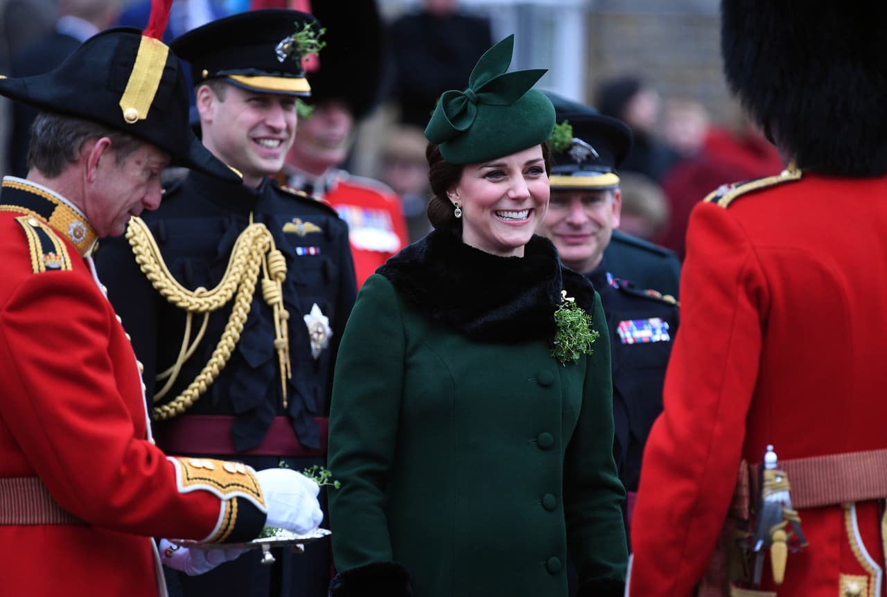 Kate Middleton y el príncipe Guillermo encabezaron los festejos del día de San Patricio, la festividad más importante para los irlandeses residentes en Reino Unido.