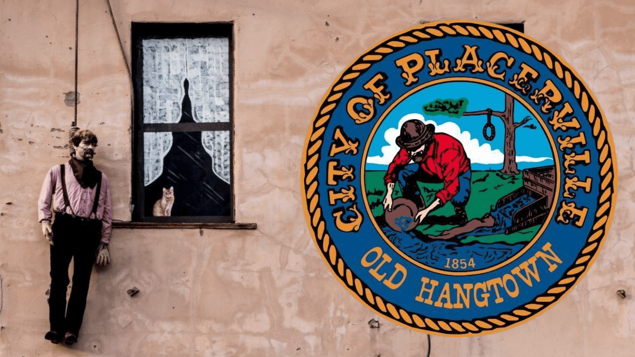 La ciudad de Placerville, en el condado de El Dorado, quiere desaparecer la soga de la horca de su emblema.
<br>