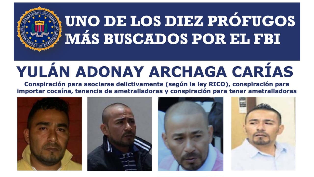 FBI incluye en la lista de los fugitivos más buscados a líder de la MS-13 en Honduras 