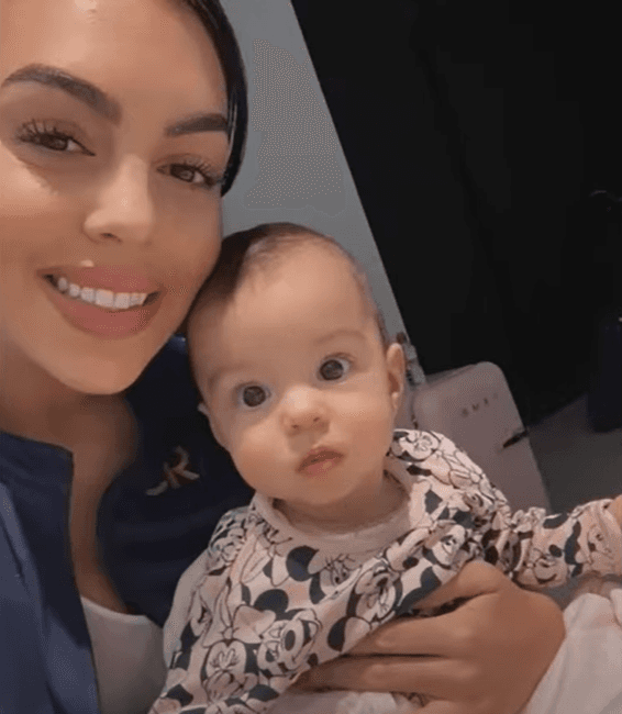 Bella Esmeralda, hija de Georgina Rodríguez y Cristiano Ronaldo