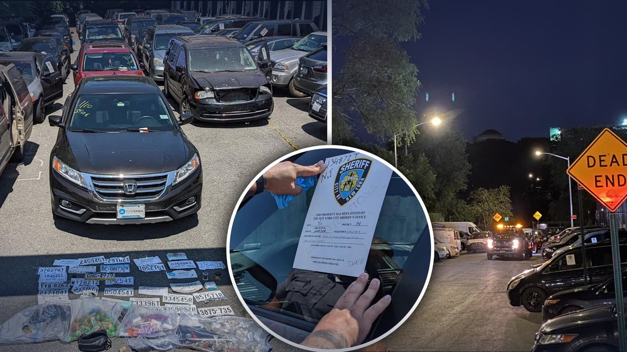 Incautan 54 ‘autos fantasma’ con placas falsas de papel en una redada en Nueva York