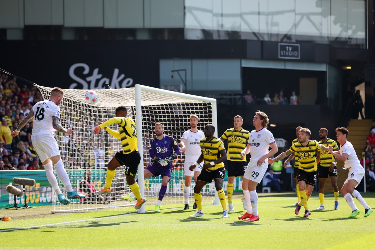 Brentford venció 1-2 al Watford con goles Norgaard y Jansson en al Jornada 33.