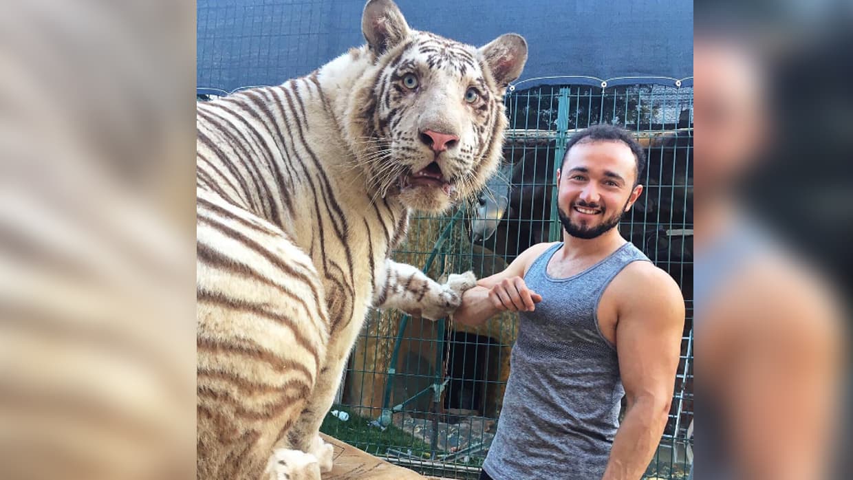 Tiene un  tigre y todos los gruperos quieren con él: conoce a Beto Sierra