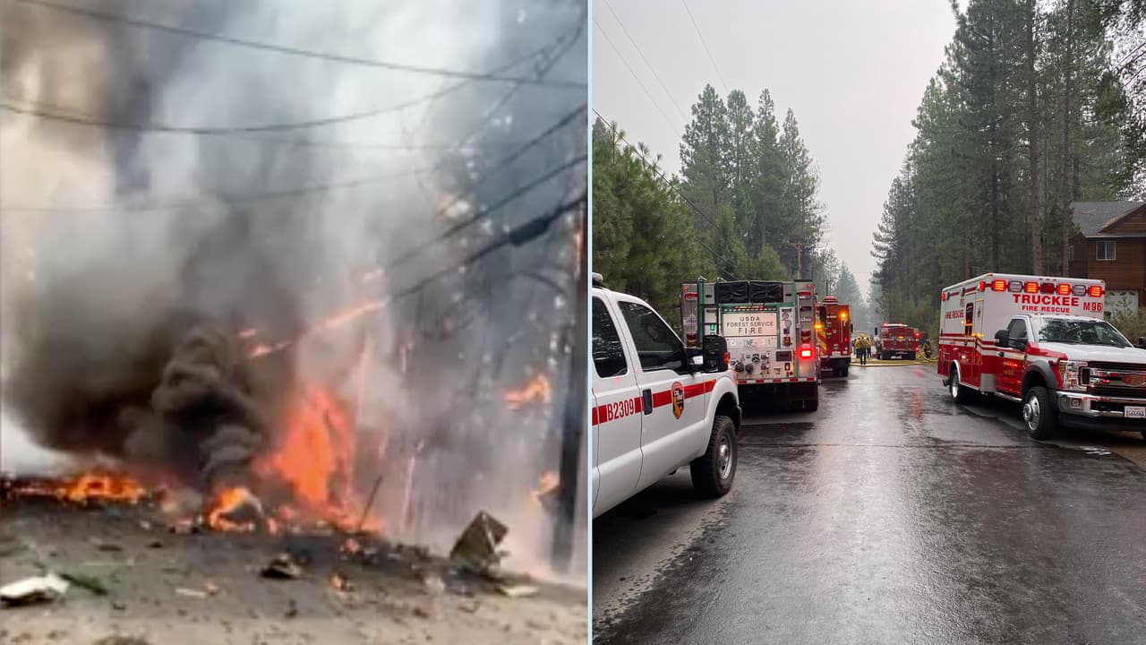 Avión se estrella y sus cuatro pasajeros mueren cerca del Aeropuerto Truckee-Tahoe
