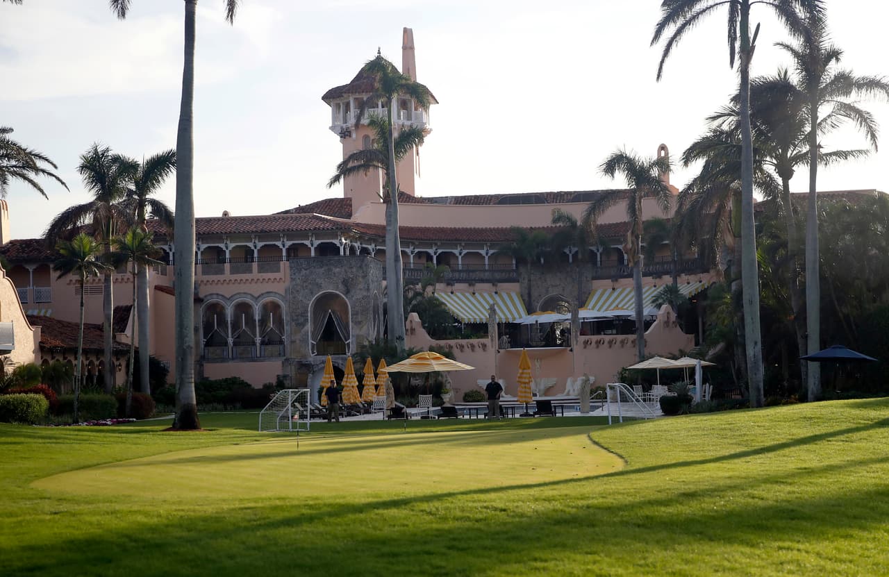 En esta foto de noviembre de 2017 se ve el resort Mar-a-Lago del presidente estadounidense Donald Trump en Palm Beach, Florida.