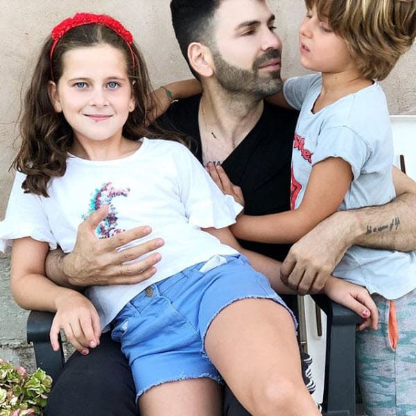 "Los amores de mi vida...", escribió en esta instantánea donde se aprecia el cariño que les tiene.