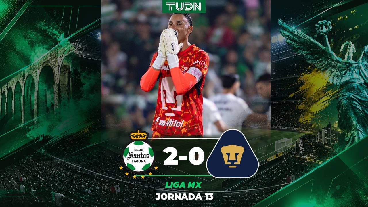 Resumen | ¡Santos está imparable! Los guerreros vencen a Pumas en casa y es 6ta victoria consecutiva