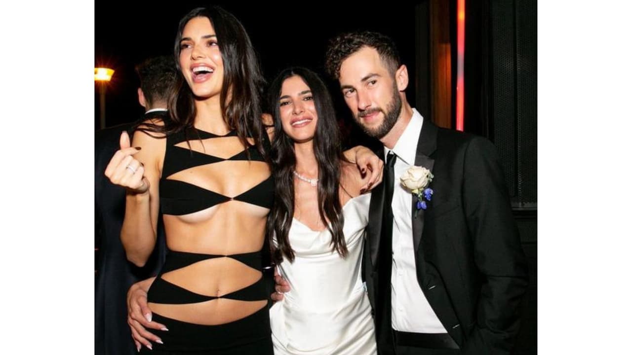 Kendall Jenner en la boda de Lauren Perez