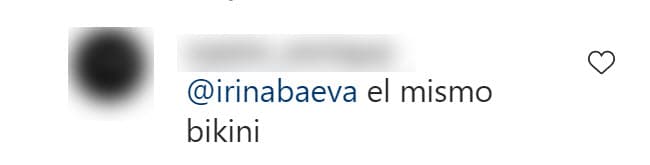 Hubo un fanático de la rusa que reaccionó a su comentario, pues se percató que
<b> el bikini es igual al que ella usó en julio.</b>
<br>