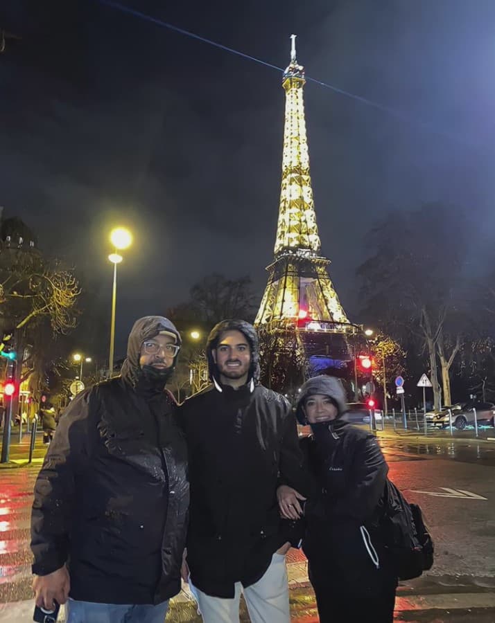 La presentadora señaló que "fue una experiencia inolvidable" pasar esos días con sus padres y hermano.