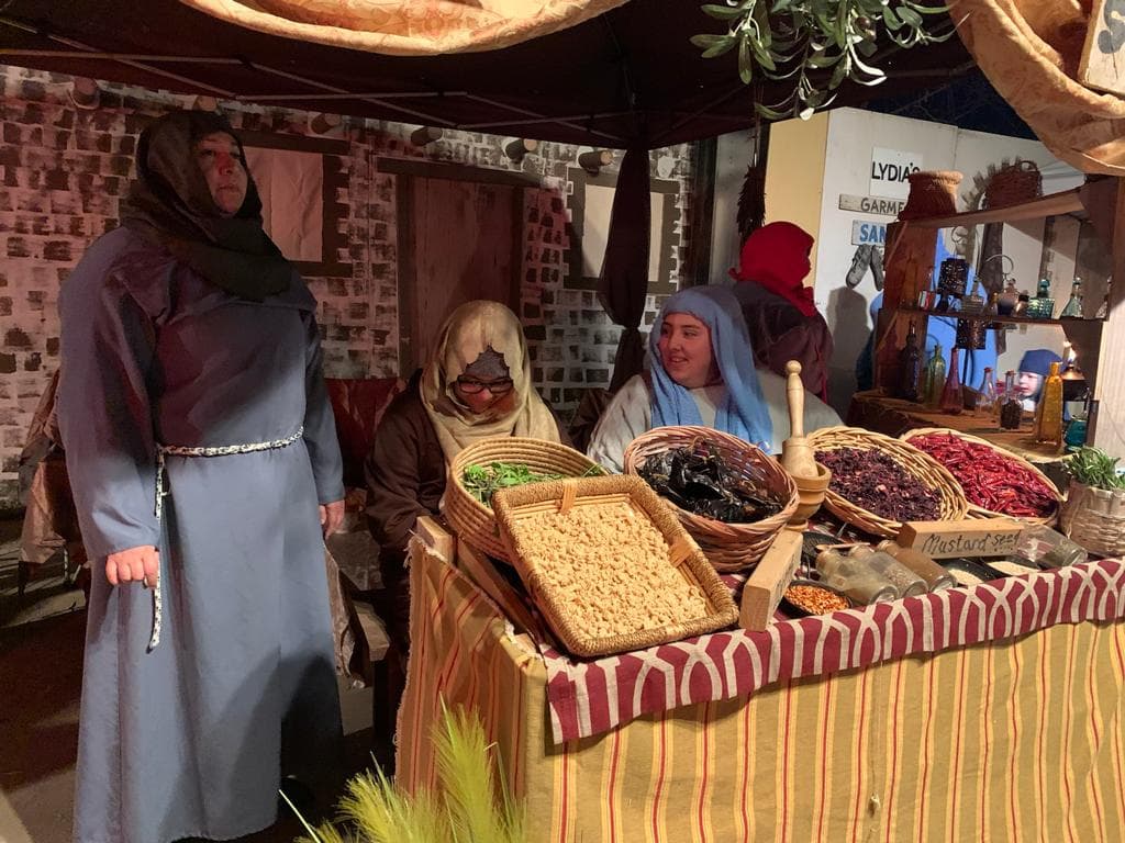 Escena del Nacimiento en Riverdale.