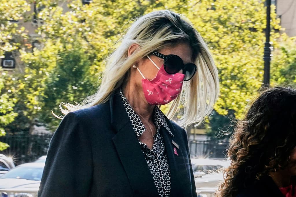 Nadine Menéndez a su llegada este 11 de septiembre a una corte en Nueva York.