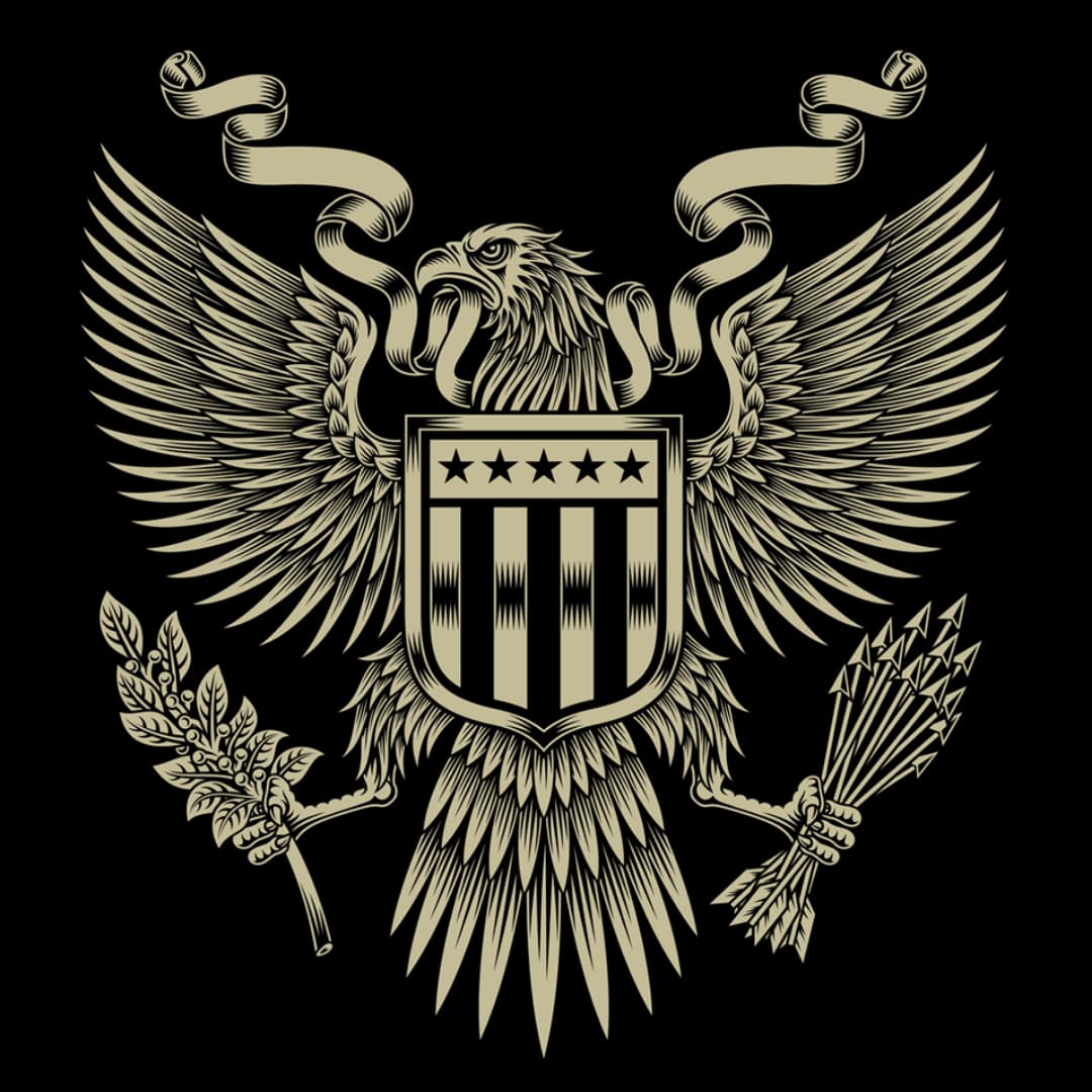 <b>No todo es negativo</b>
<br>Sin embargo, no todo es negativo en el número 13. Así vemos que en Estados Unidos el 13 aparece como elemento positivo en muchos símbolos nacionales: la bandera norteamericana tiene 13 bandas, el Sello Nacional 13 estrellas y bandas, el águila sostiene 13 plumas en la cola y en cada ala sostiene 13 flechas y 13 ramas de oliva.