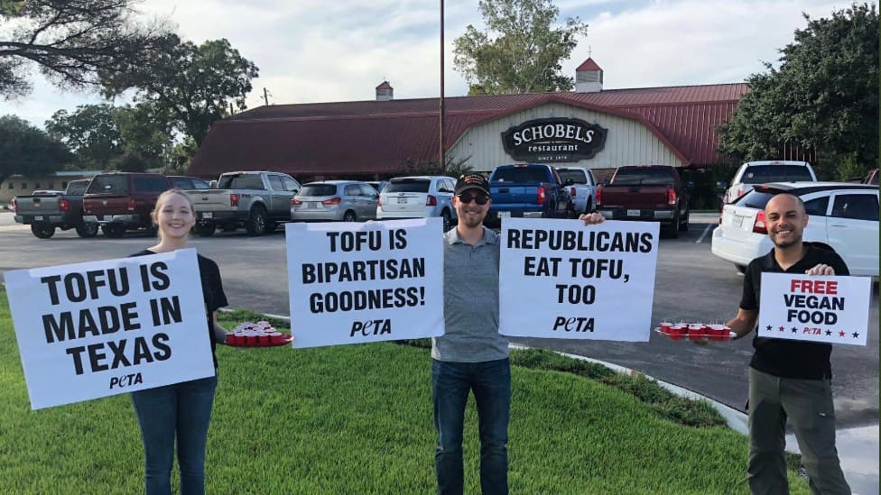 Cómo el tofu y la barbacoa se colaron en la contienda de Ted Cruz y Beto O’Rourke en Texas