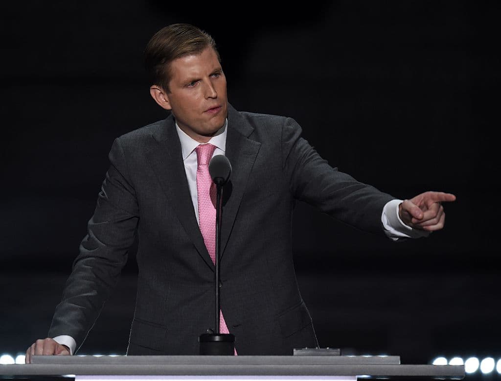 Eric Trump dice que su hermana "no permitiría que la acosen sexualmente" (y levanta una nueva polémica)