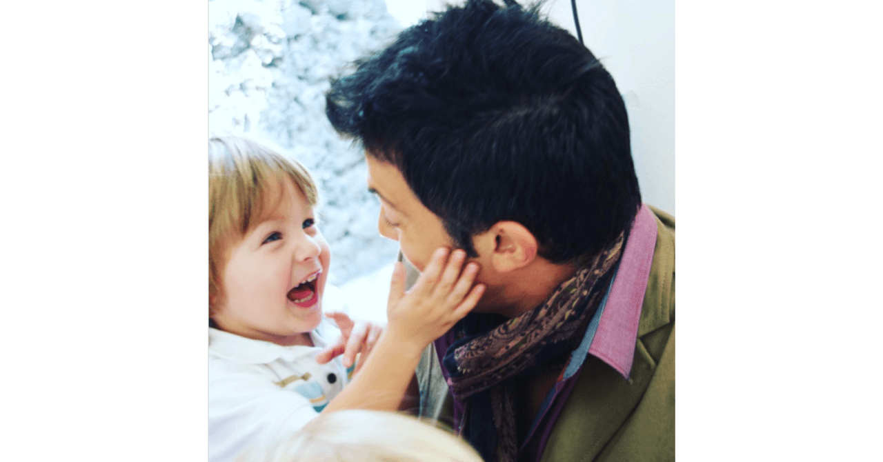 Fernando del Solar con su hijo Luciano