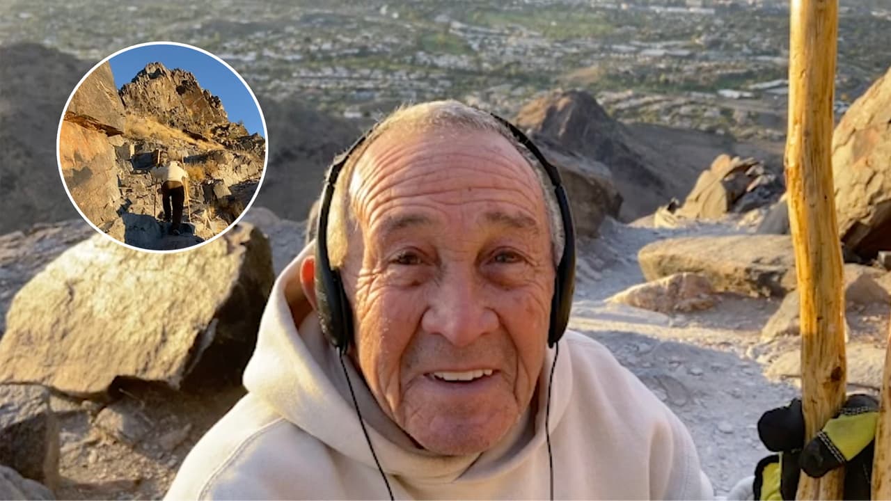 "Yo no quiero morir todavía": Don Rubén tiene 85 años y sube 5 veces a la semana una de las montañas más altas de Arizona