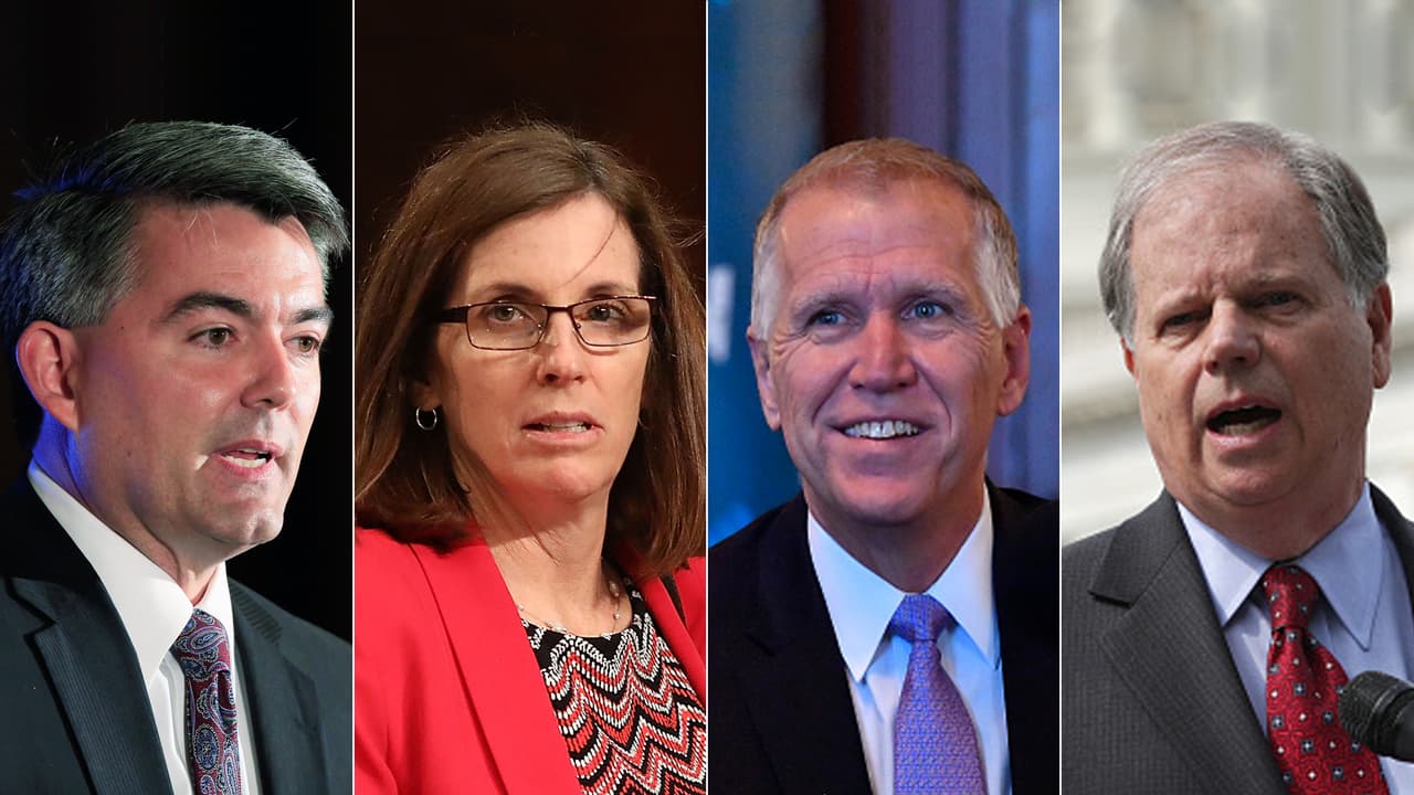 Quiénes son los senadores que más sufrirán en las elecciones 2020 por el juicio político a Trump