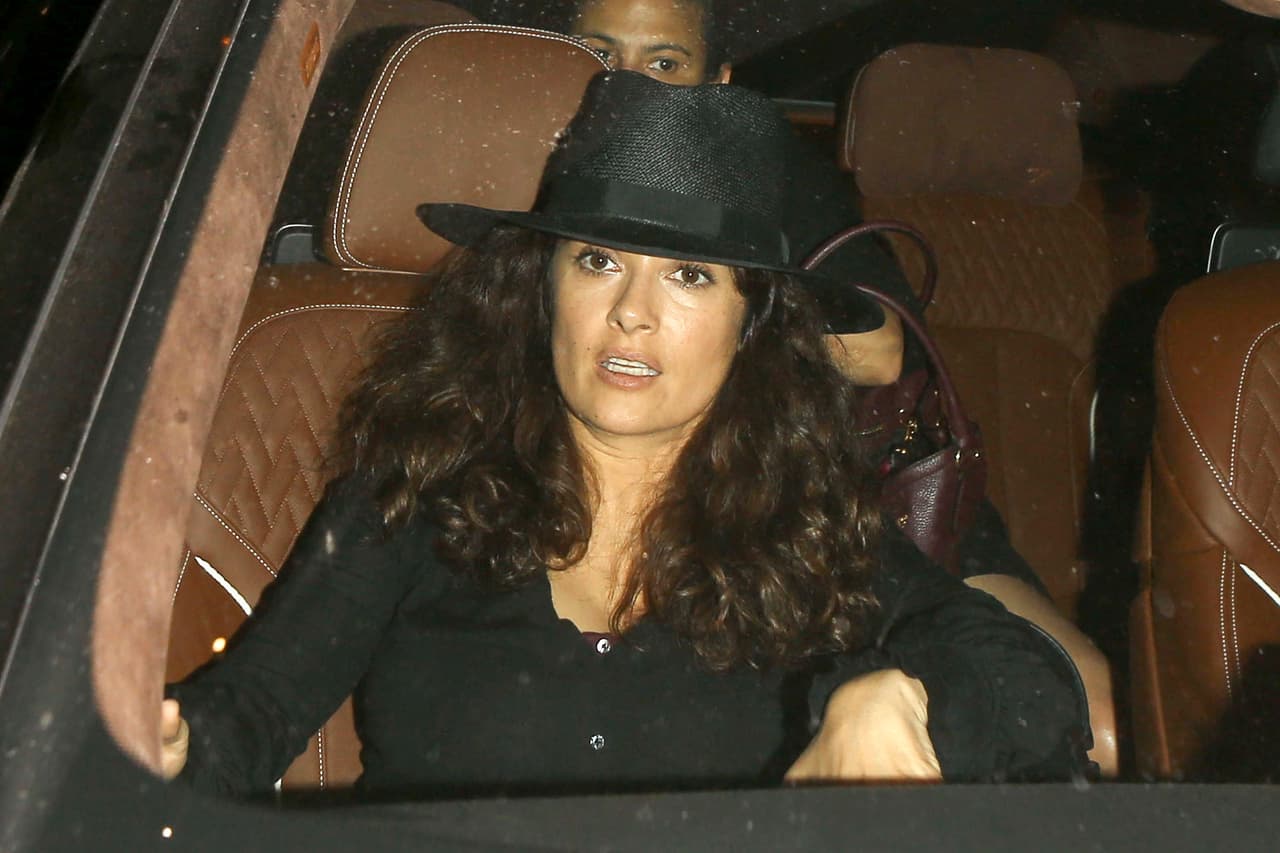 Salma Hayek tuvo una linda velada familiar.