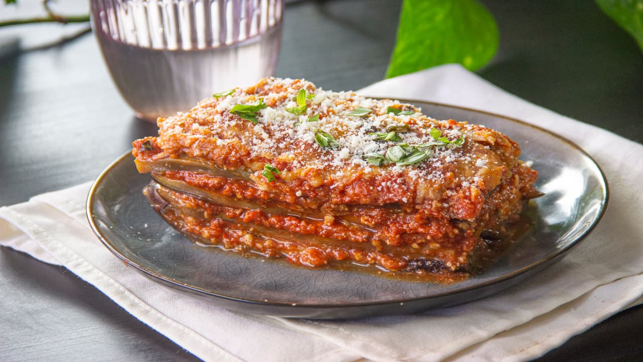 Lasaña de berenjena