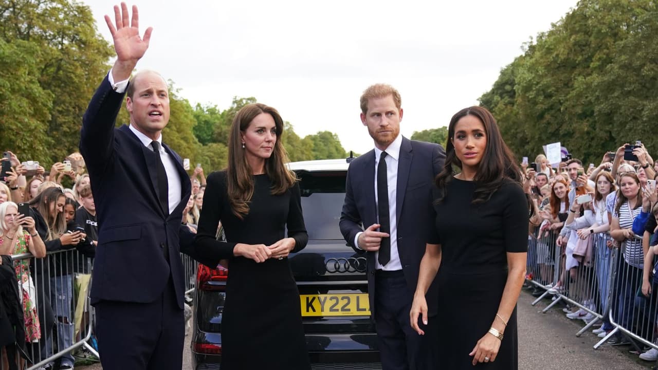 William, Kate, Harry y Meghan