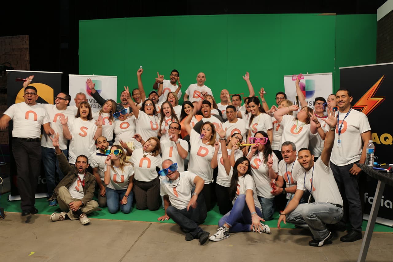 Empleados y talentos de Univision Puerto Rico formaron parte de la campaña.