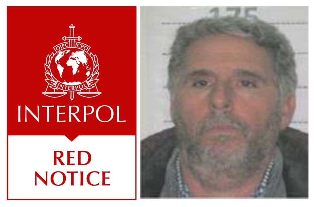 Ficha roja de INTERPOL del capo italiano Rocco Morabito.