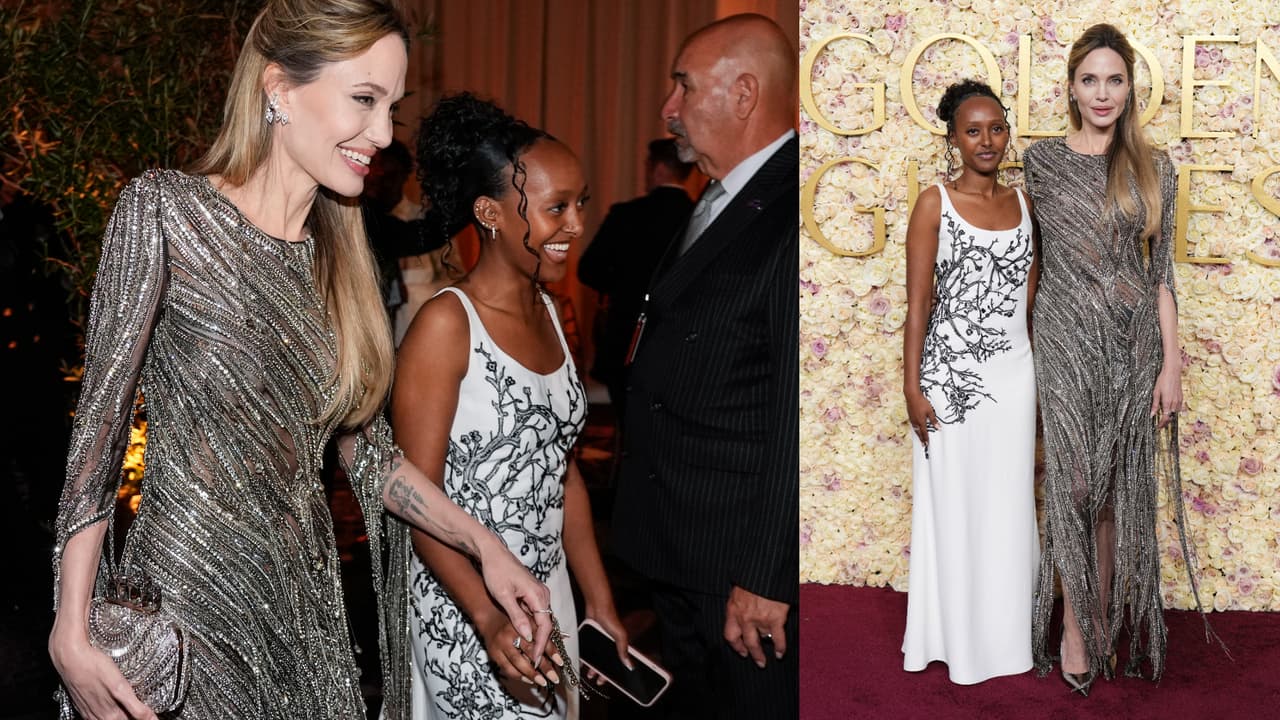 Angelina Jolie y su hija Zahara.