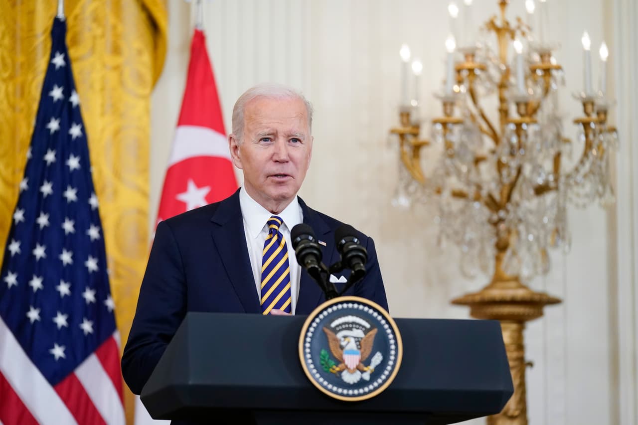 Biden en Washington. (AP Photo/Patrick Semansky)