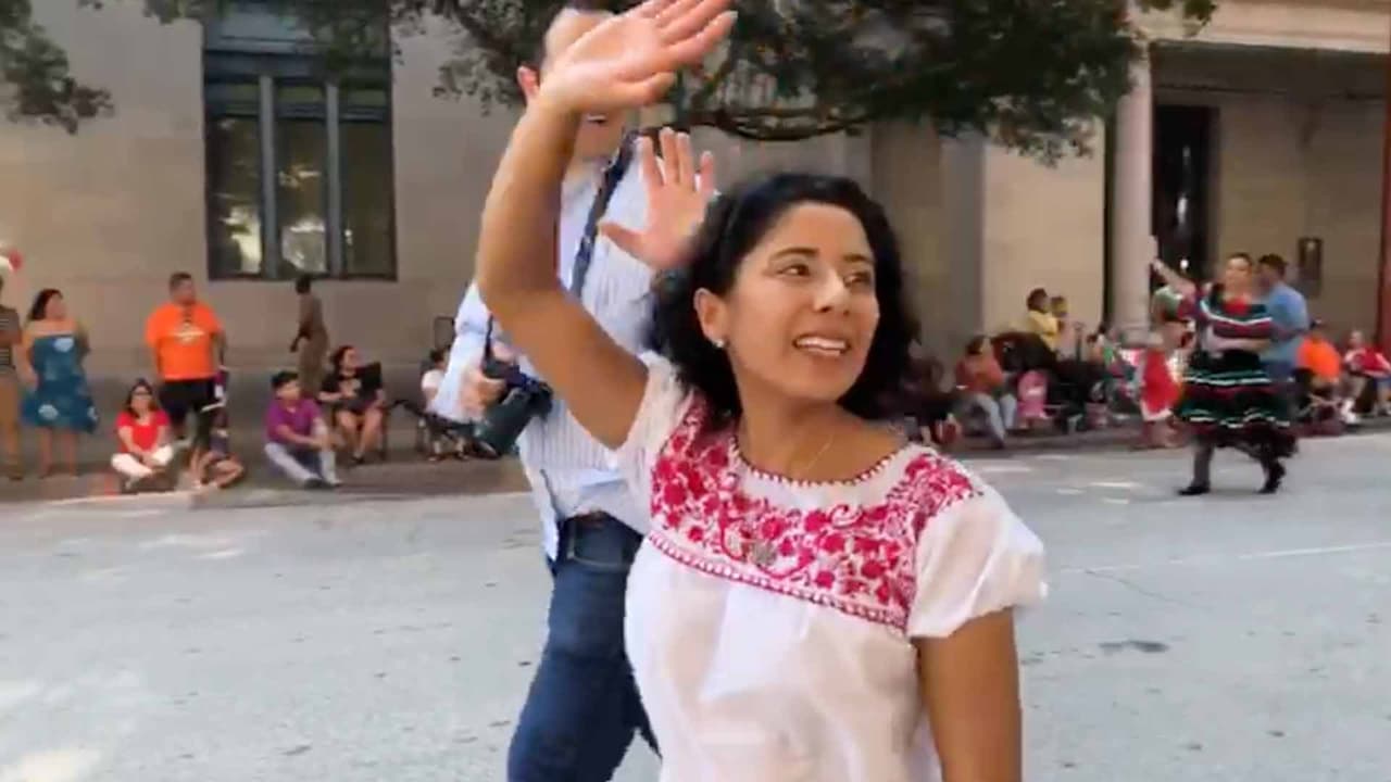 La juez del condado Harris, Lina Hidalgo.