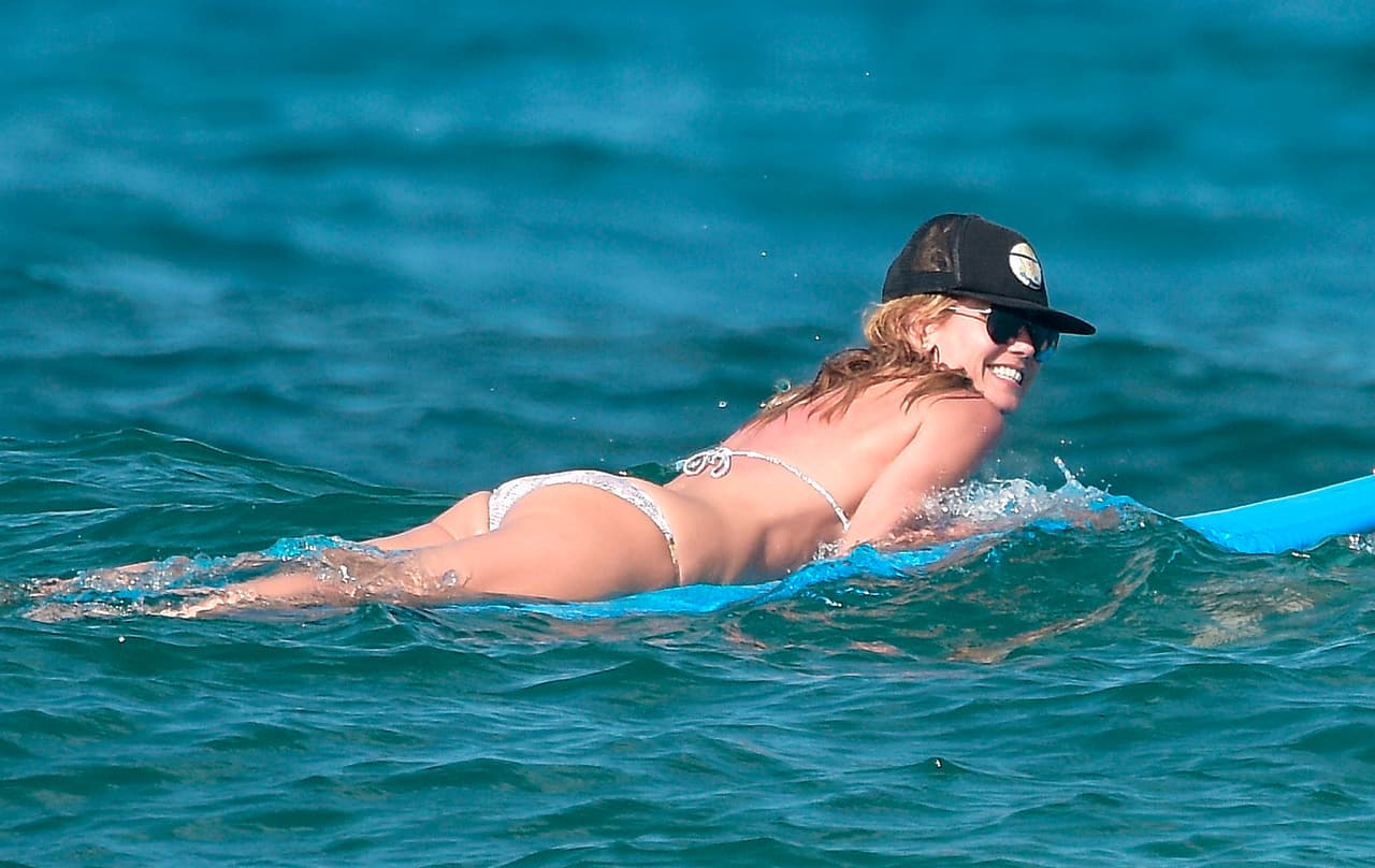 Y por supuesto, la modelo no dudó en presumir sus atributos.