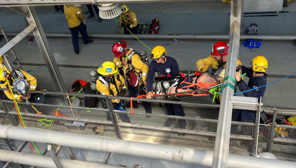 Esta práctica de rescate la realizaron en colaboración con el personal de Wonderful Citrus en Delano.