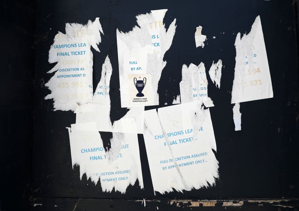 Asi luce el centro de Lisboa previo a la final entre Paris Saint-Germain y el Bayern Munich.