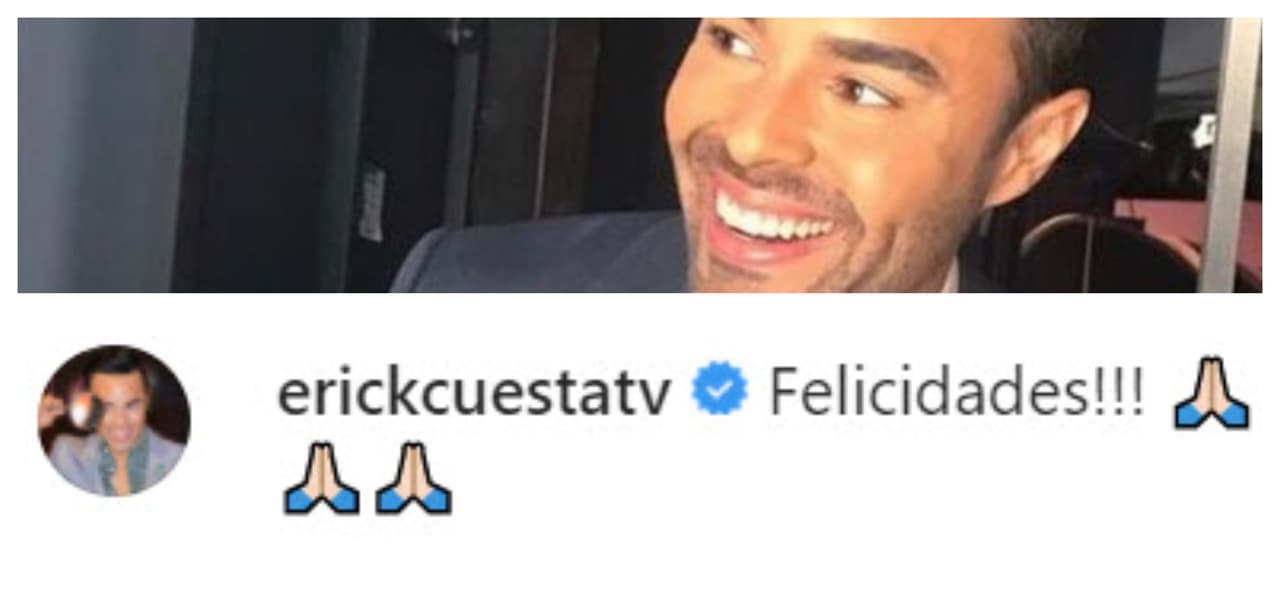 Erick Cuesta se unió a la ola de felicitaciones para 'Carlitos', quien anunció que sería papá el pasado 15 de julio 
<b><a href="https://www.univision.com/shows/despierta-america/de-soltero-codiciado-a-papa-carlos-calderon-noticia-embarazo-vanessa-lyon-fotos" target="_blank">dando la sorpresa en Despierta América. </a></b>