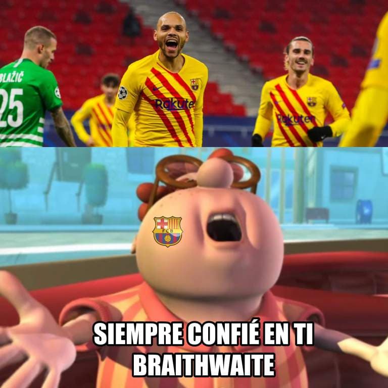 Barcelona y Braithwaite son la inspiración en los nuevos memes | Los blaugranas golearon y el danés enloquece a las multitudes de las redes sociales; los merengues, salieron salpicados.