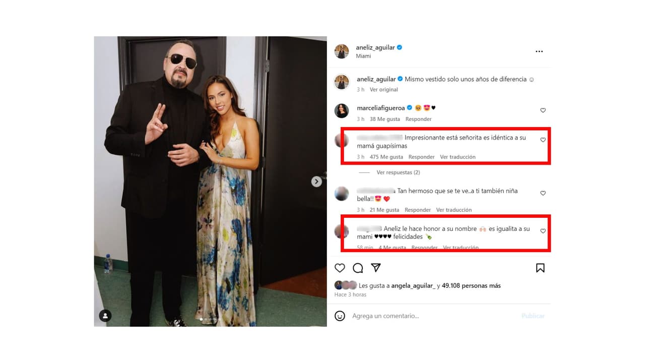 El parecido que Aneliz Aguilar tiene con su mamá fue lo que llamó la atención.